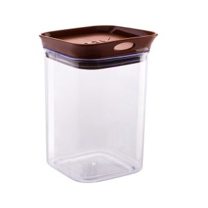 Woody Square Stackable Jar (1500 ml)