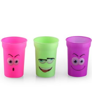 Alternative view of smiley cup -set of 3