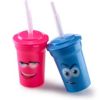 CUP WITH STRAW
