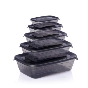 Rectangular food container set of 5 pc