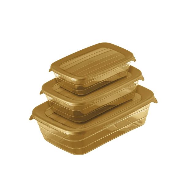 Rectangular food container set of 3 pc - Image 4