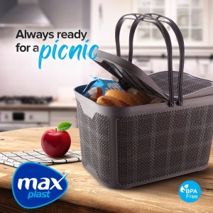 Alternative view of Jute Picnic Basket
