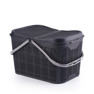 Jute Picnic Basket - Black